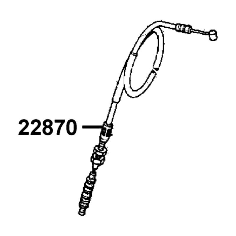 22870-ACA5-BJ0 CABLE COMP CLUTCH — diagram cutout