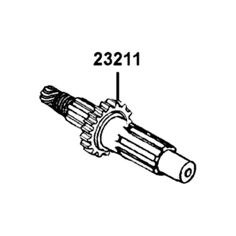 23211-LCD9-E00 SHAFT MAIN (21T) — diagram cutout