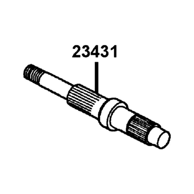 23431-LFA7-E00 SHAFT FINAL — diagram cutout