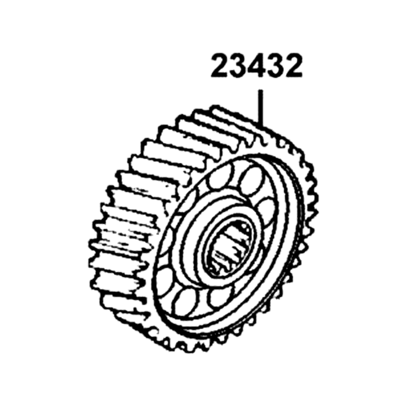 23432-LGE5-E00 GEAR, FINAL — diagram cutout