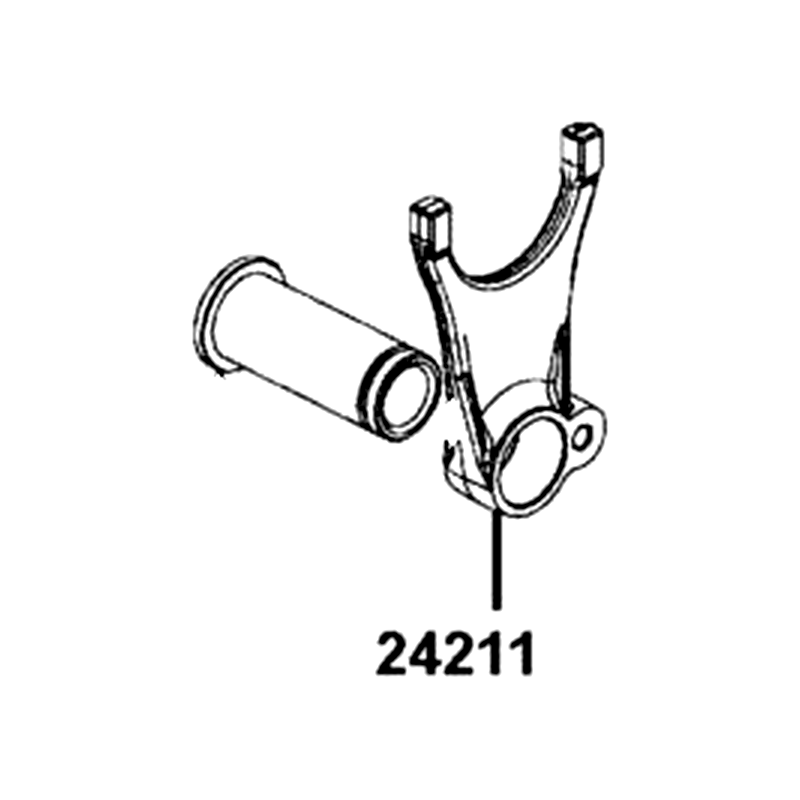 24211-LCD9-E00 FORK RIGHT GEAR SHIFT — diagram cutout