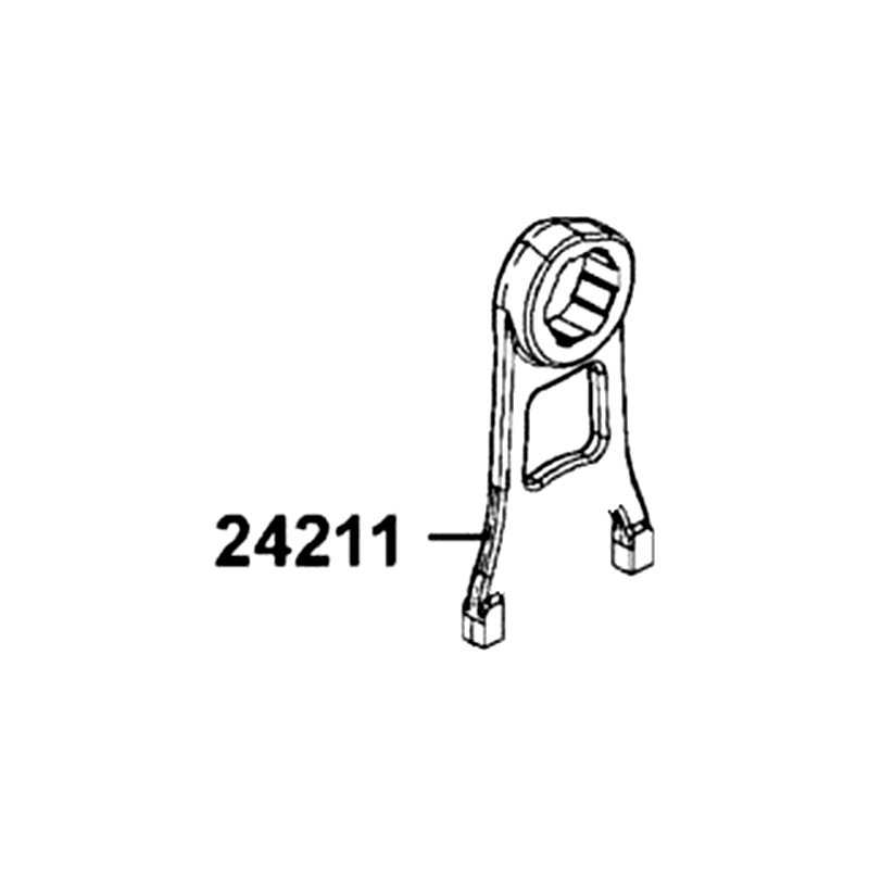 24211-LKM5-E00 FORK. RIGHT GEAR SHIFT — diagram cutout