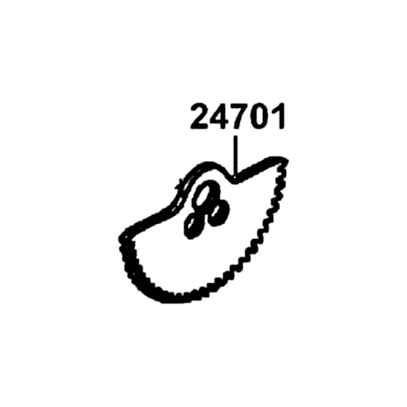 24701-LDB5-E00 GEAR CHANGE HNDL — diagram cutout