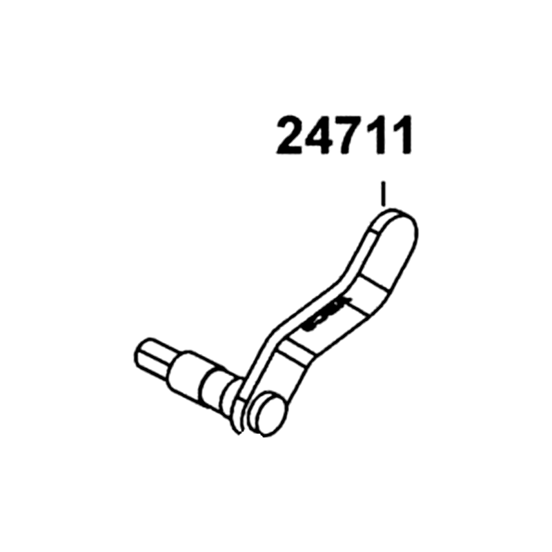 24711-ABC9-M00 SHAFT COMP CHANGE HANDLE — diagram cutout