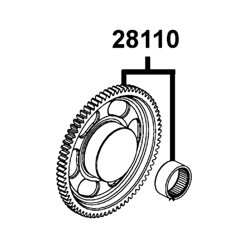 28110-PWB1-900 GEAR COMP STARTING CLUTCH — diagram cutout