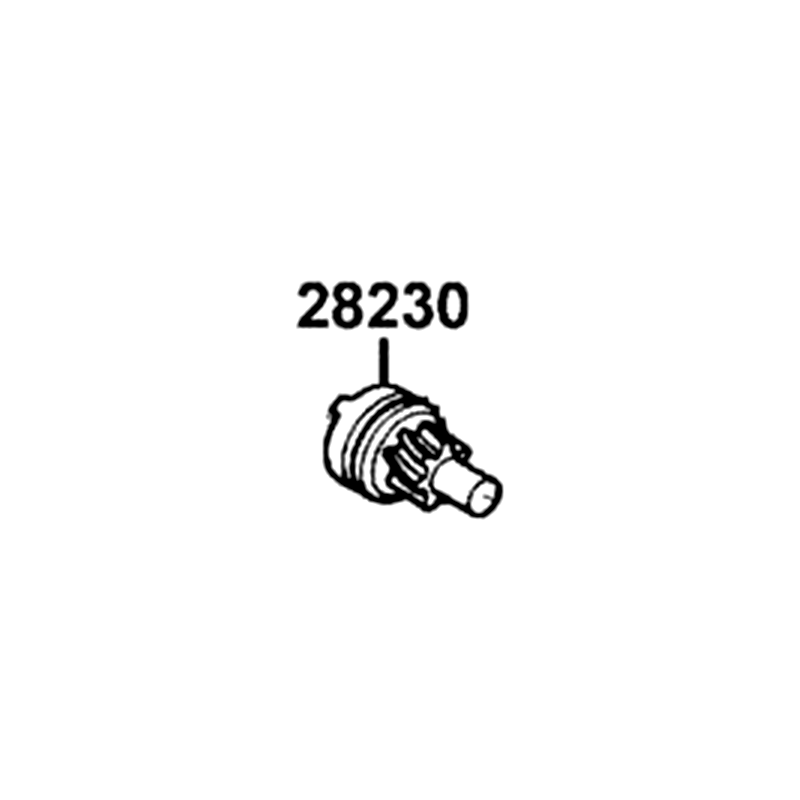 28230-GHAH-721 GEAR COMP KICK DRIVEN — diagram cutout