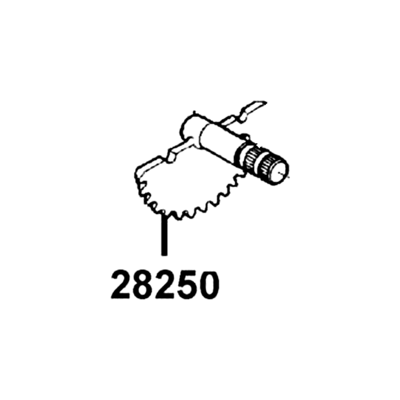 28250-LDF7-E10 SPINDLE COMP KICK STARTER — diagram cutout