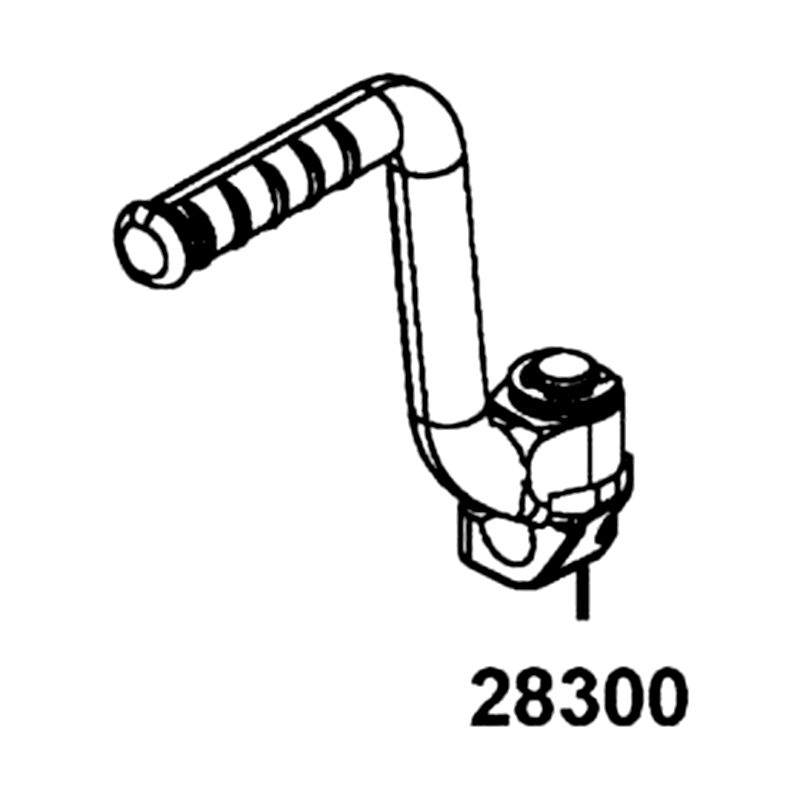 28300-PVA1-900 ARM ASSY KICK STARTER — diagram cutout