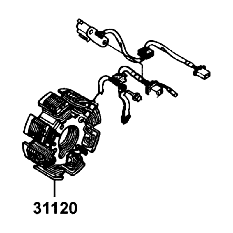 31120-KGBG-90B STATOR COMP (D406) — diagram cutout