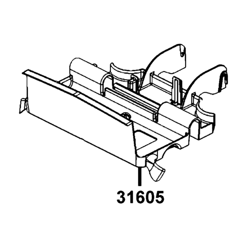 31605-PRB2-900-N1R TRAY ELECTRICAL (Black) — diagram cutout