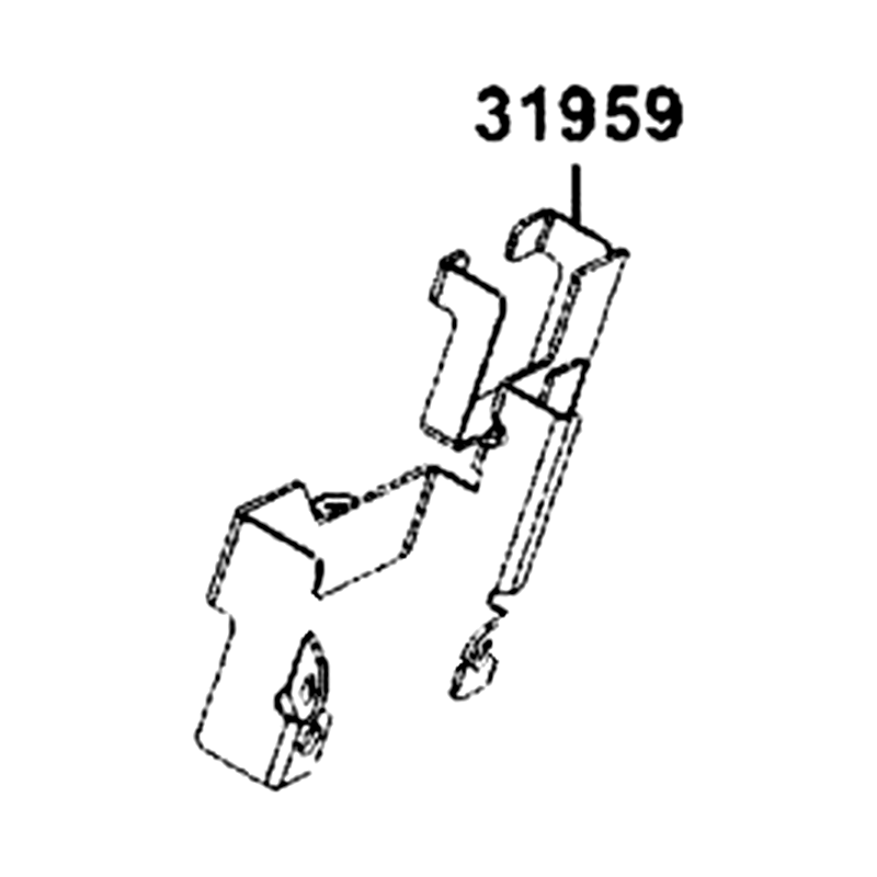 31959-LGC6-E00 STAY HAZARD — diagram cutout