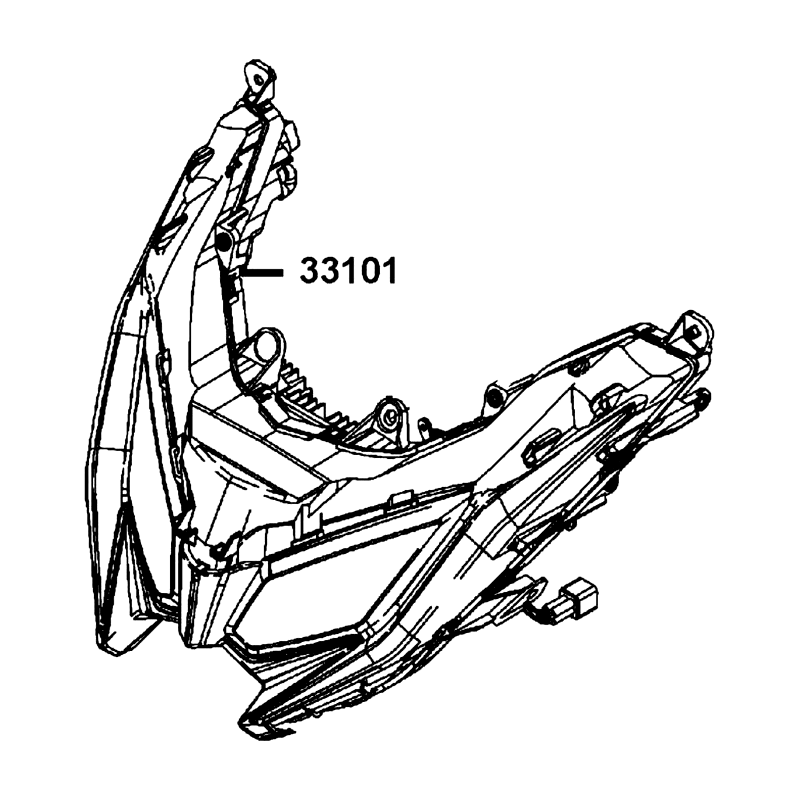 33101-LGC6-305 COMB HEAD LIGHT — diagram cutout