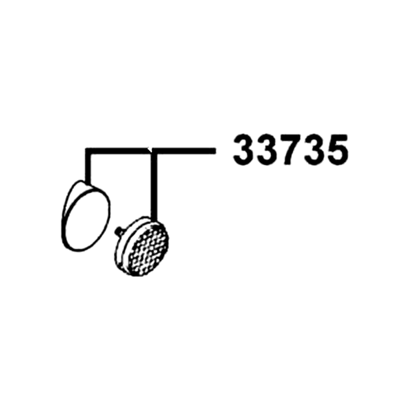 33735-LGE5-M30 REFLEX REFLECTOR COMP L SIDE — diagram cutout