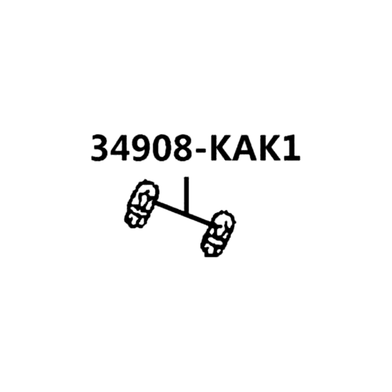 34908-KAK1-900 "BULB, WEDGE BASE" — diagram cutout