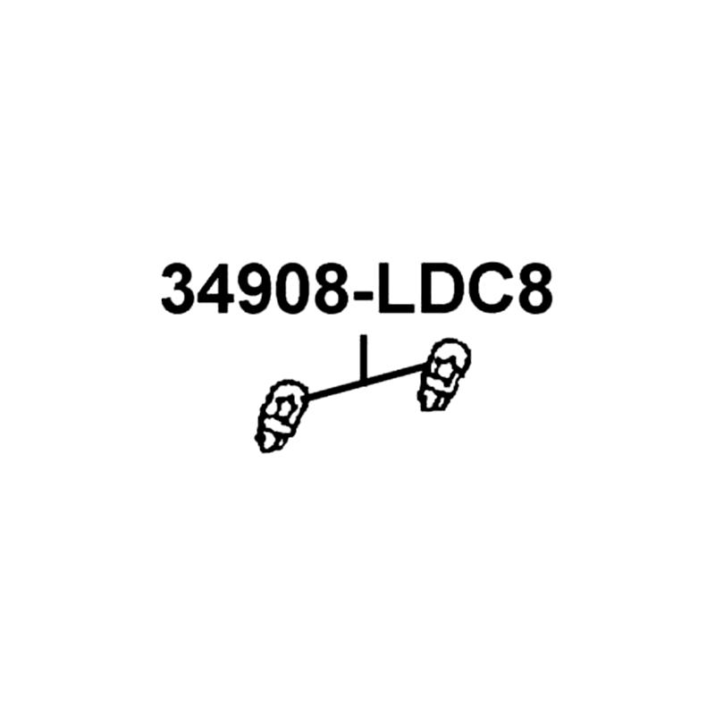 34908-LDC8-E10 BULB WEDGE BASE — diagram cutout