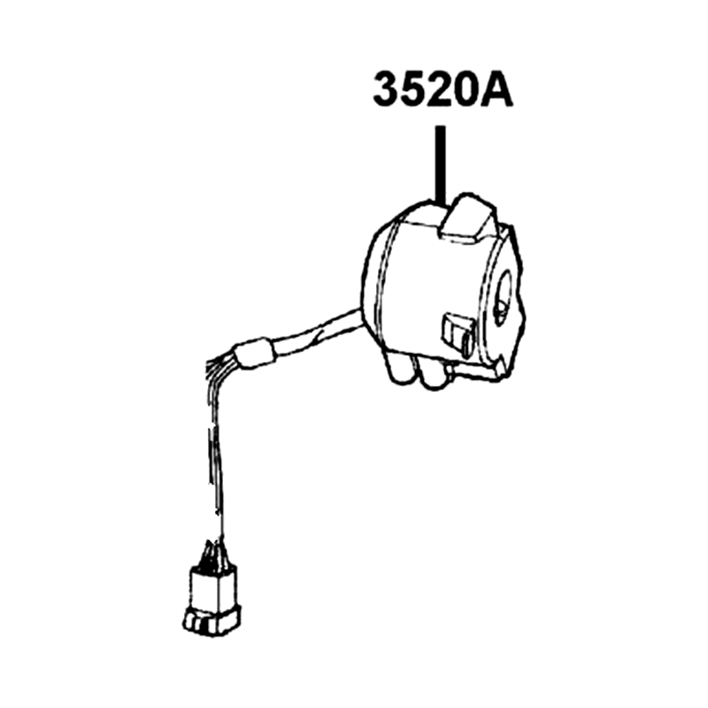 3520A-AGA7-E00 SW ASS'Y LH HANDLE COMP — diagram cutout