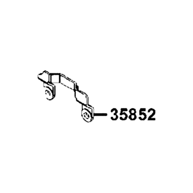 35852-LGC6-E00-N1R ISOLATED PLATE (Black) — diagram cutout