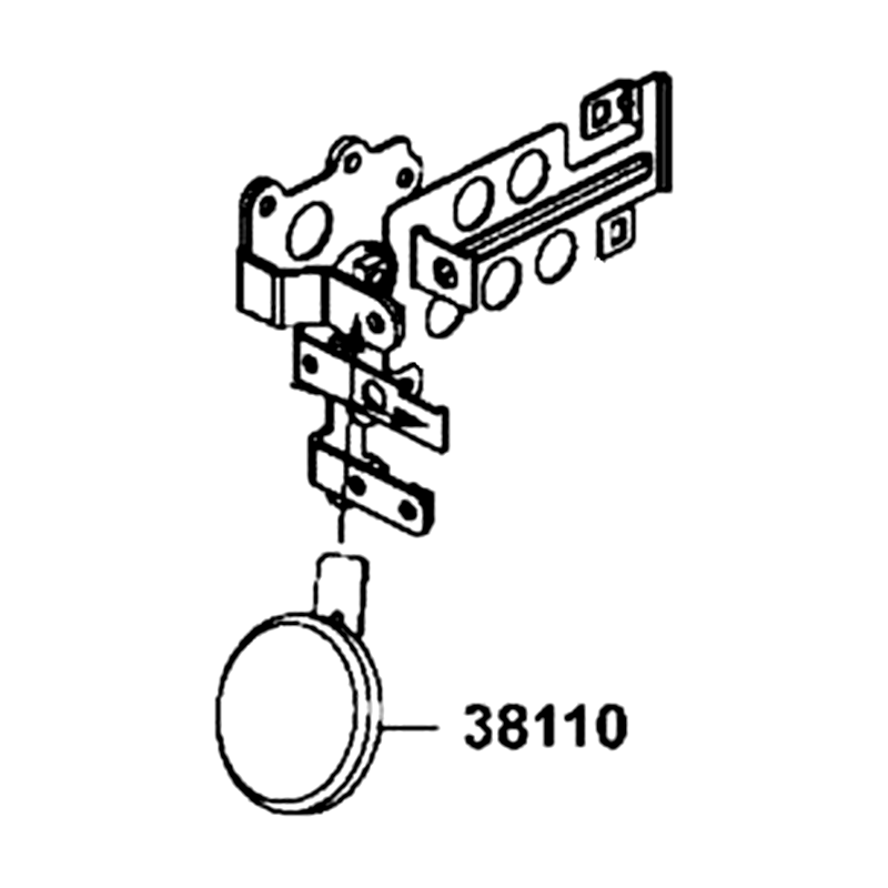 38110-LDB5-E00 HORN COMP — diagram cutout