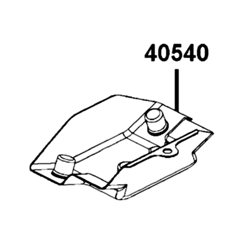 40540-LCD9-E00 PLATE ASSY SKID — diagram cutout