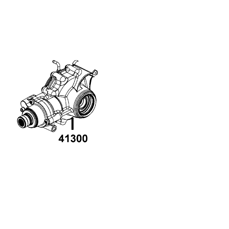 41300-LGC3-900 GEARCASE REAR(3.1) ASSEMBLY — diagram cutout