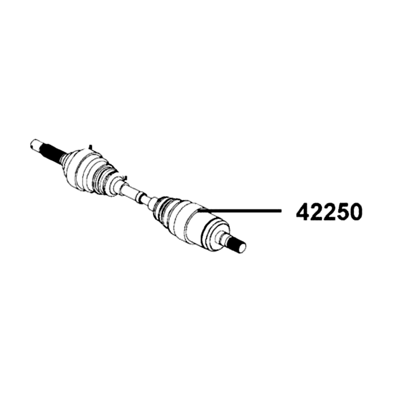 42250-AGA8-M00 HALF SHAFT REAR-LH — diagram cutout