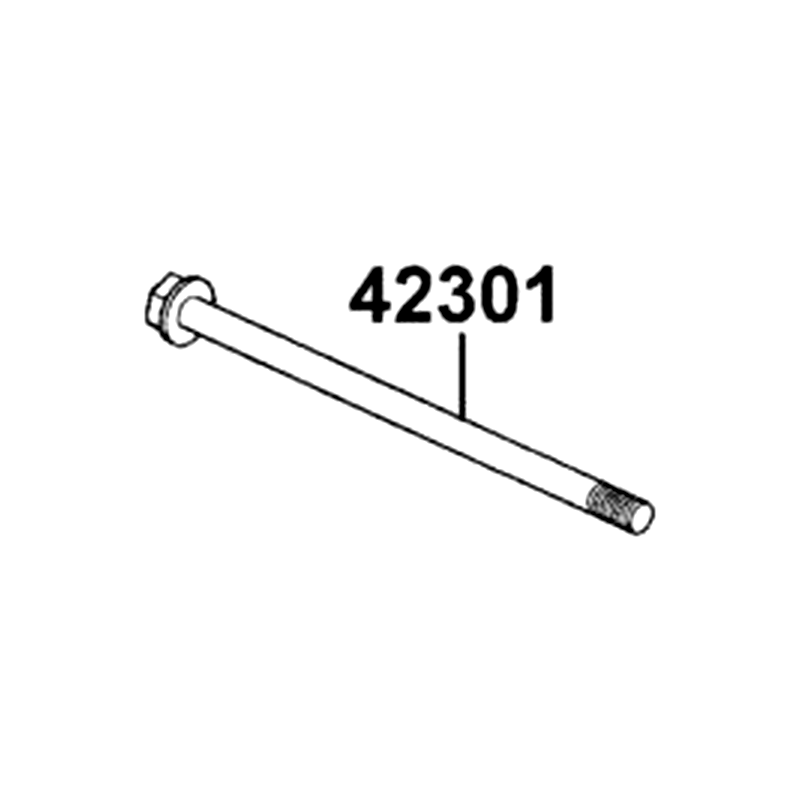 42301-LLB1-900 AXLE RR FORK M14*265MM — diagram cutout