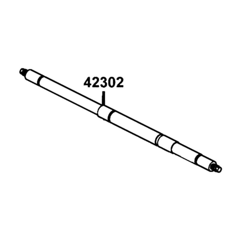 42302-PVA2-900 SHAFT RR WHEEL — diagram cutout