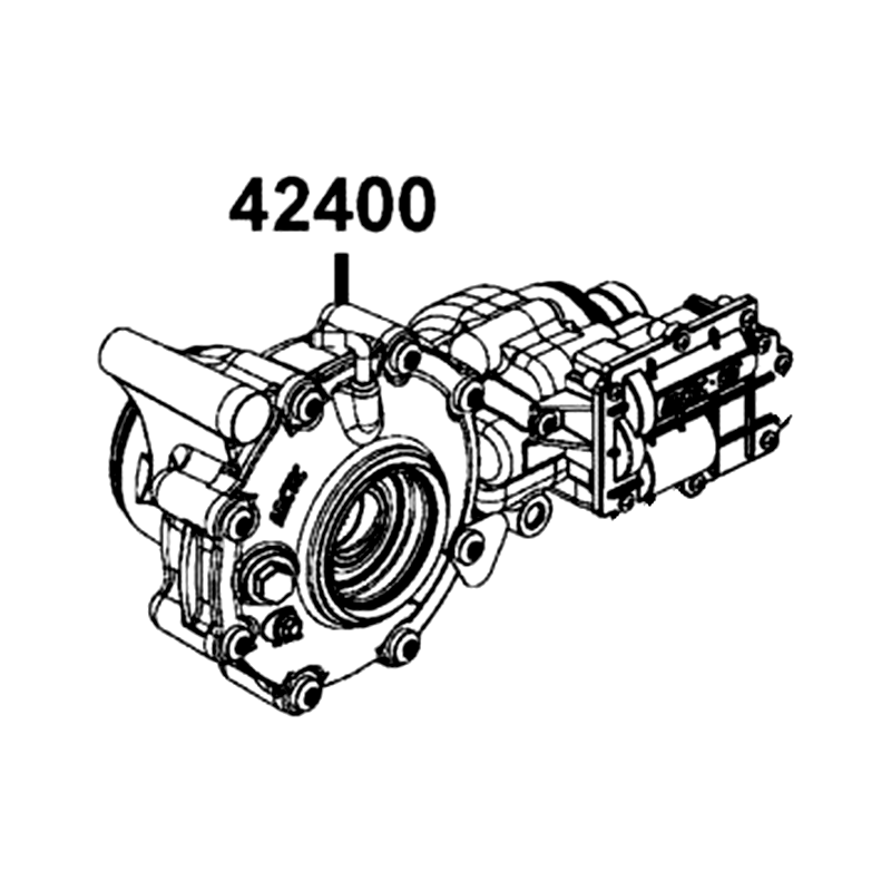 42400-AEB8-500 GEARCASE FRONT(3.1)-ASSEMBLY — diagram cutout