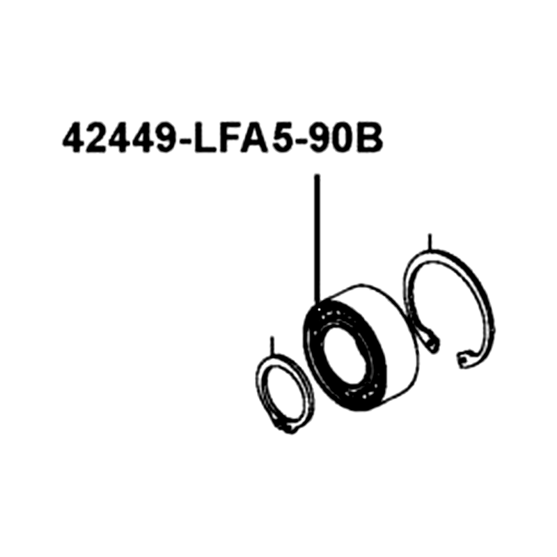 42449-LFA5-90B BEARING.BALL-DOUBLE ROW — diagram cutout