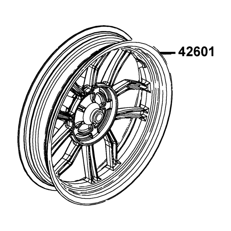 42601-AEB9-E00-N1A WHEEL COMP RR CAST — diagram cutout