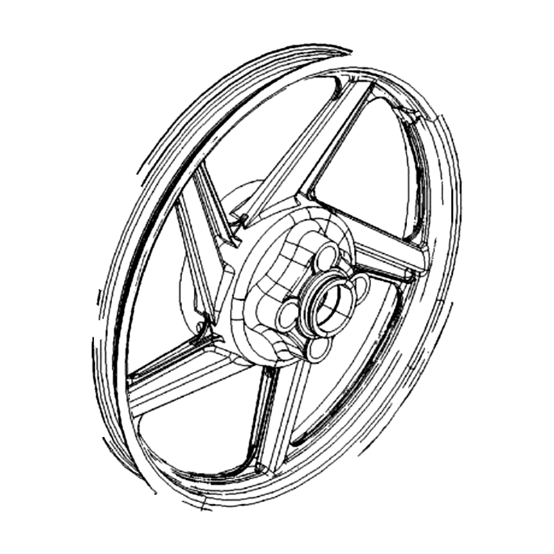 42601-LKL5-E30-NEA WHEEL COMP RR CAST — diagram cutout