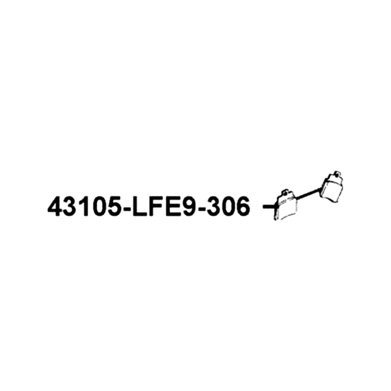 43105-LFE9-306 PAD SET — diagram cutout
