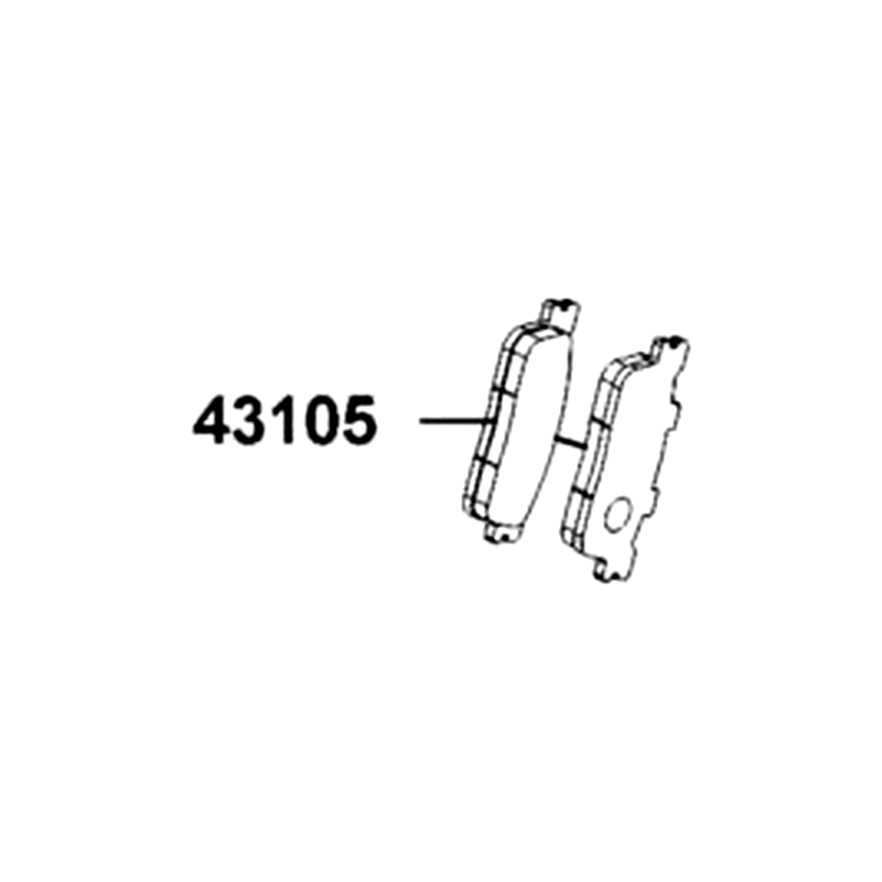 43105-LGE5-305 PAD SET — diagram cutout