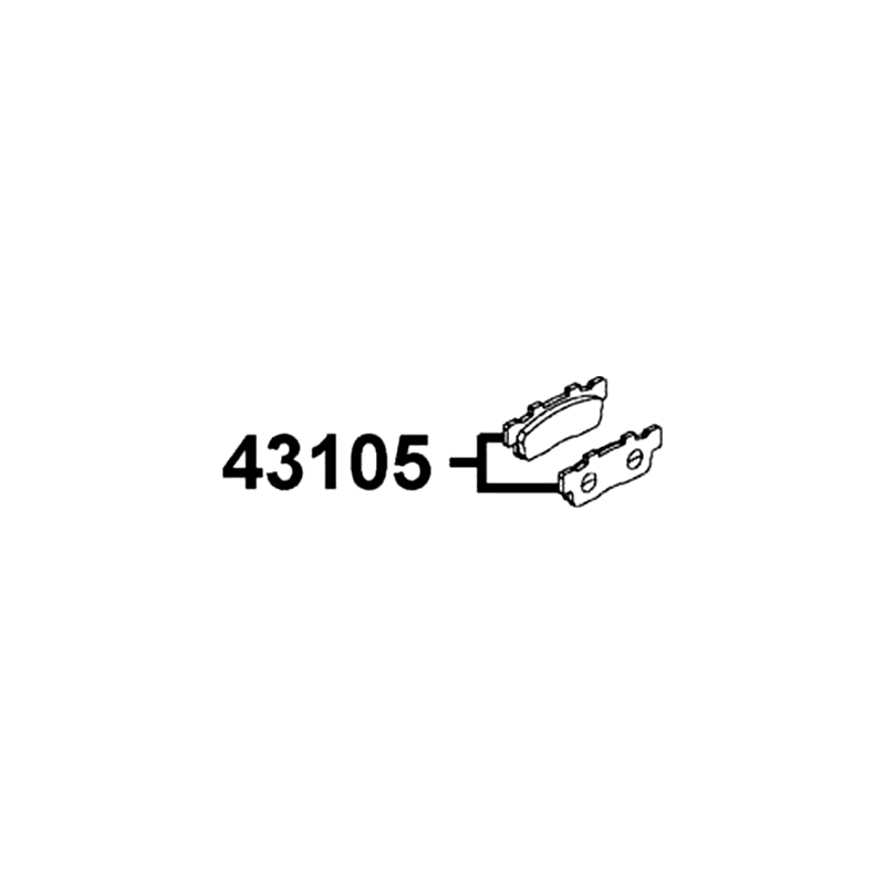 43105-LGE5-406 PAD SET — diagram cutout