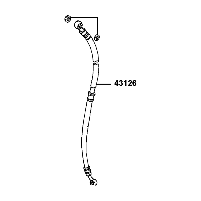 43126-ALE8-E00 HOSE ASSY RR BRK — diagram cutout