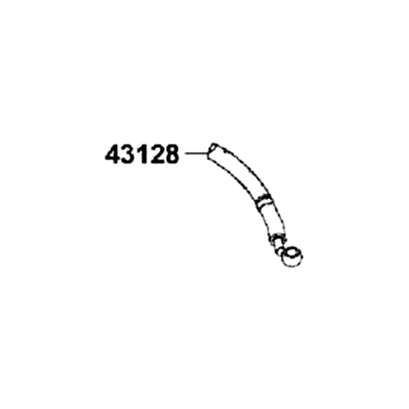 43128-AEC8-E00 HOSE ASSY, RR BRAKE L — diagram cutout