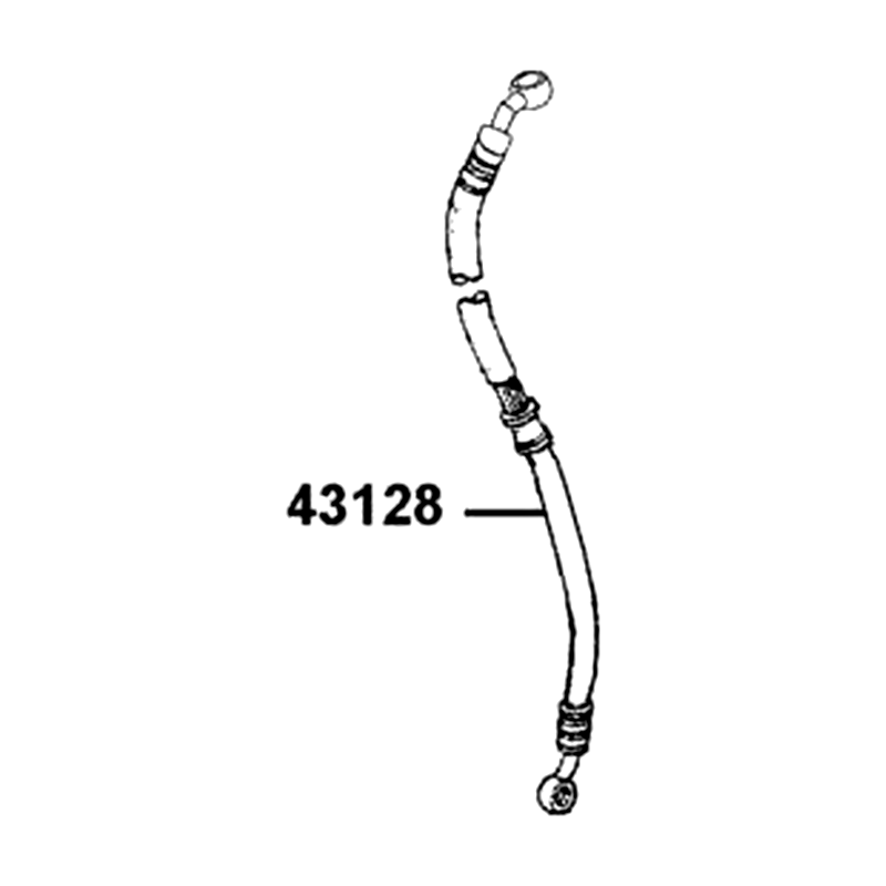 43128-ALE8-E01 HOSE ASSY, RR L BRK — diagram cutout
