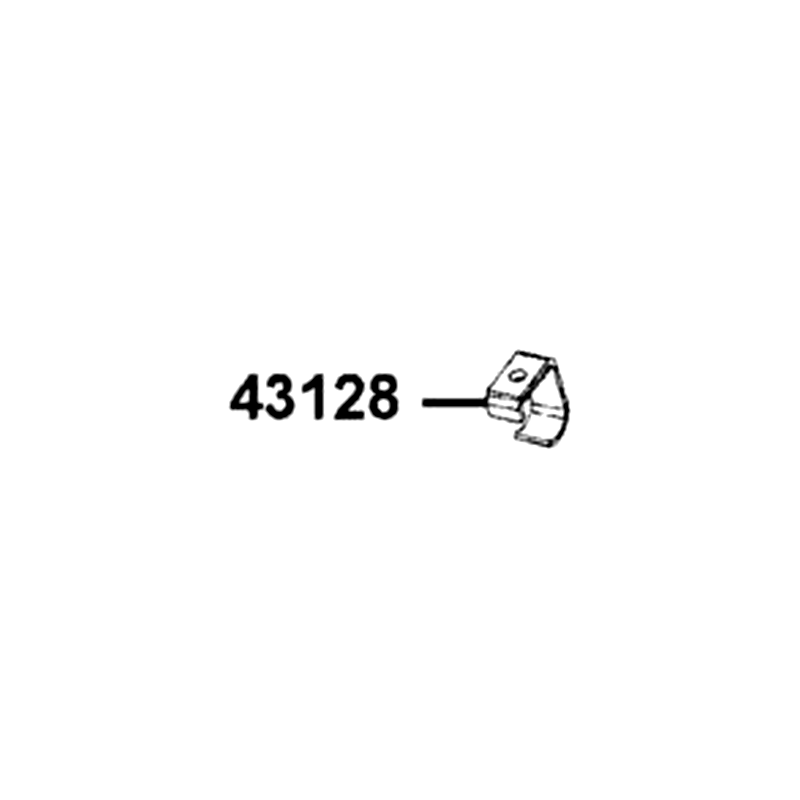 43128-LBA7-900 CLAMPER RR BRAKE HOSE — diagram cutout