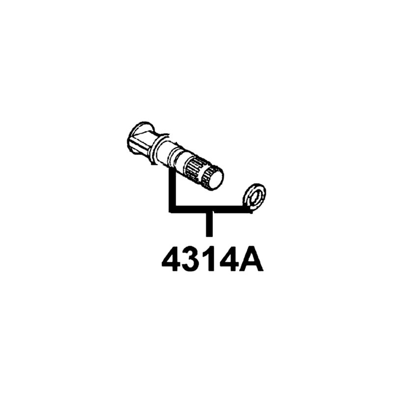 4314A-KKD6-E00 CAM ASSY RR BRAKE — diagram cutout