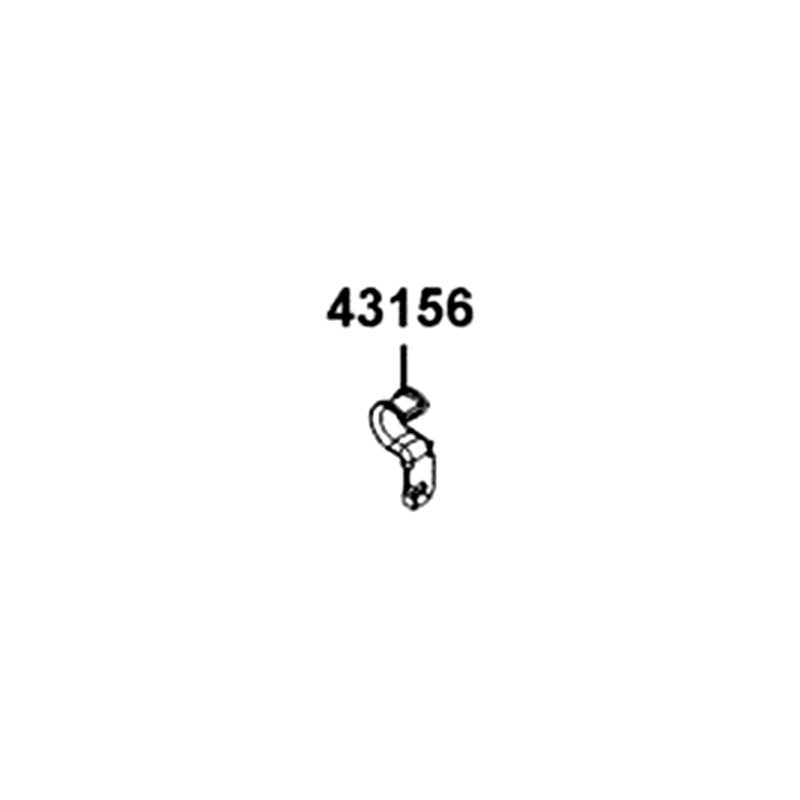 43156-AKB8-E00 CLAMPER RR HOSE — diagram cutout