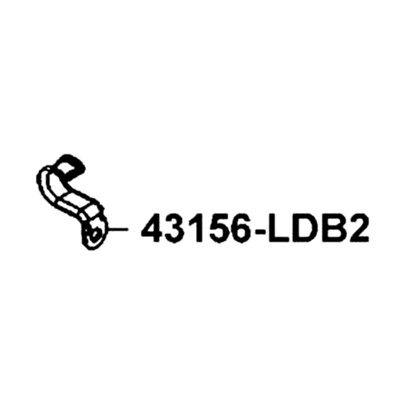 43156-LDB2-900 CLAMPER HOSE RR — diagram cutout