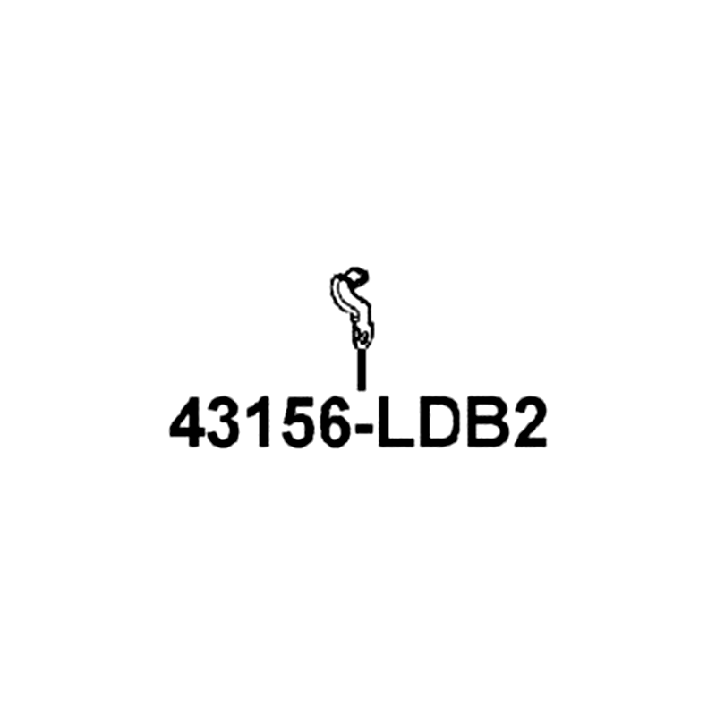 43156-LDB2-C00 CLAMPER HOSE RR — diagram cutout