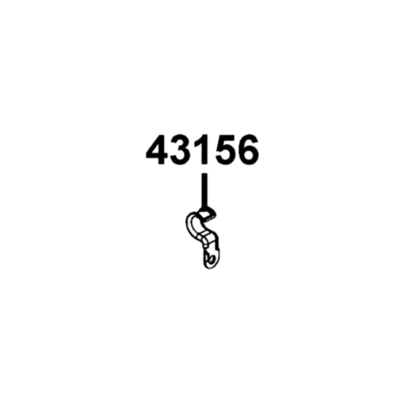 43156-LFC3-E10 CLAMPER HOSE RR — diagram cutout