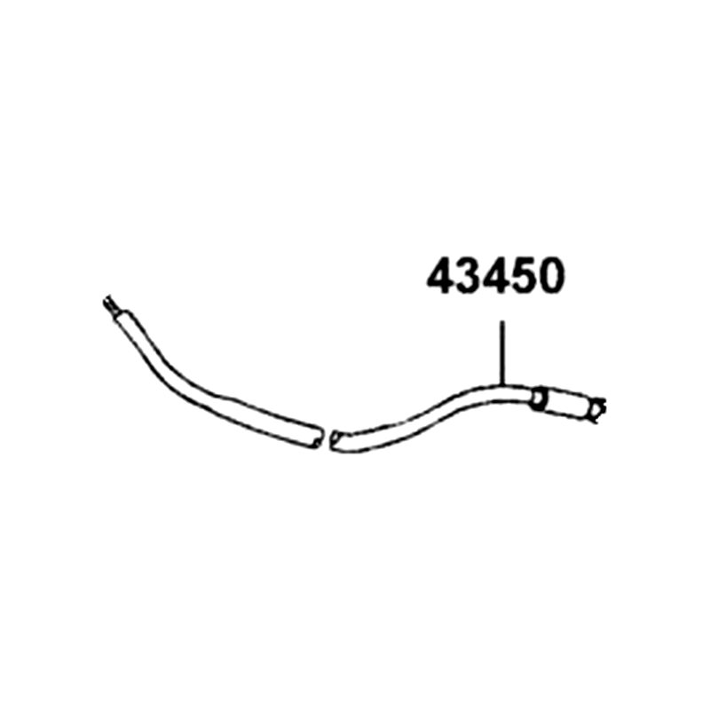 43450-AEC8-E00 CABLE, PARKING BRAKE — diagram cutout