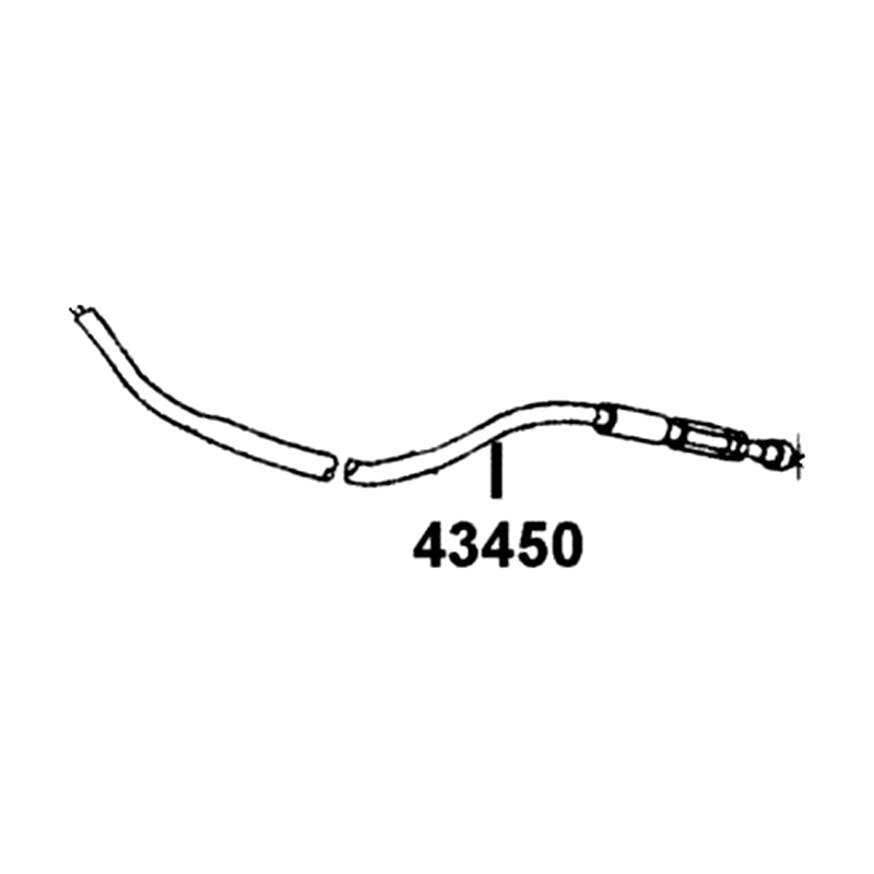 43450-PRB3-900 CABLE PARKING BRAKE — diagram cutout