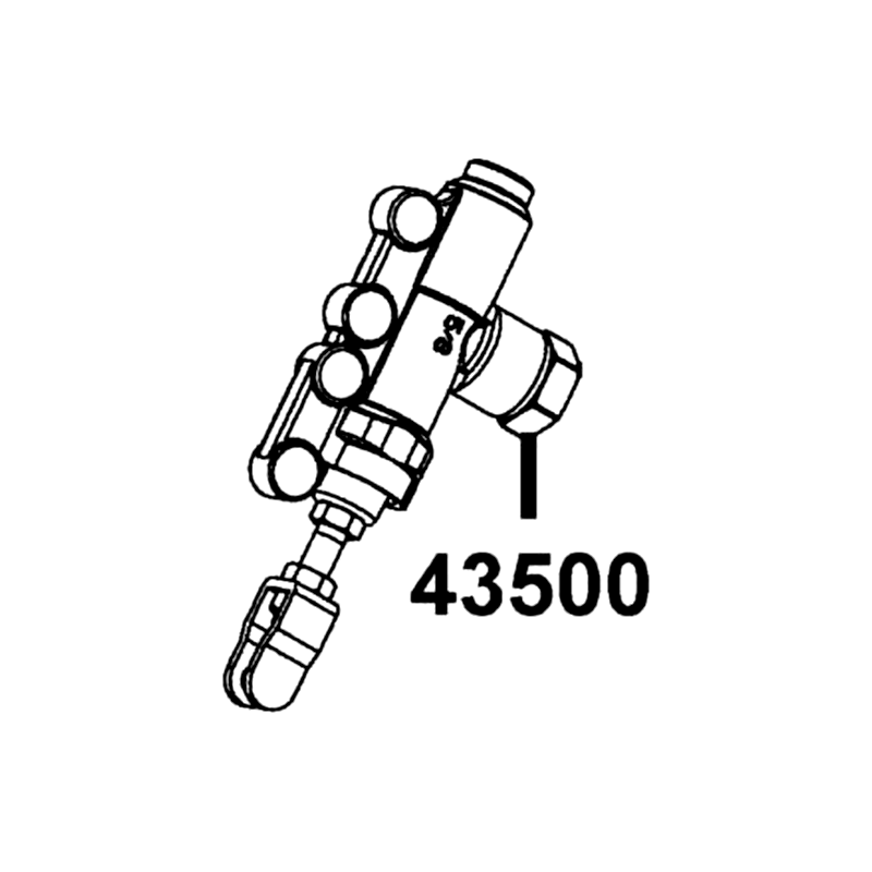 43500-LHM2-E00 M/C ASSY FOOT — diagram cutout