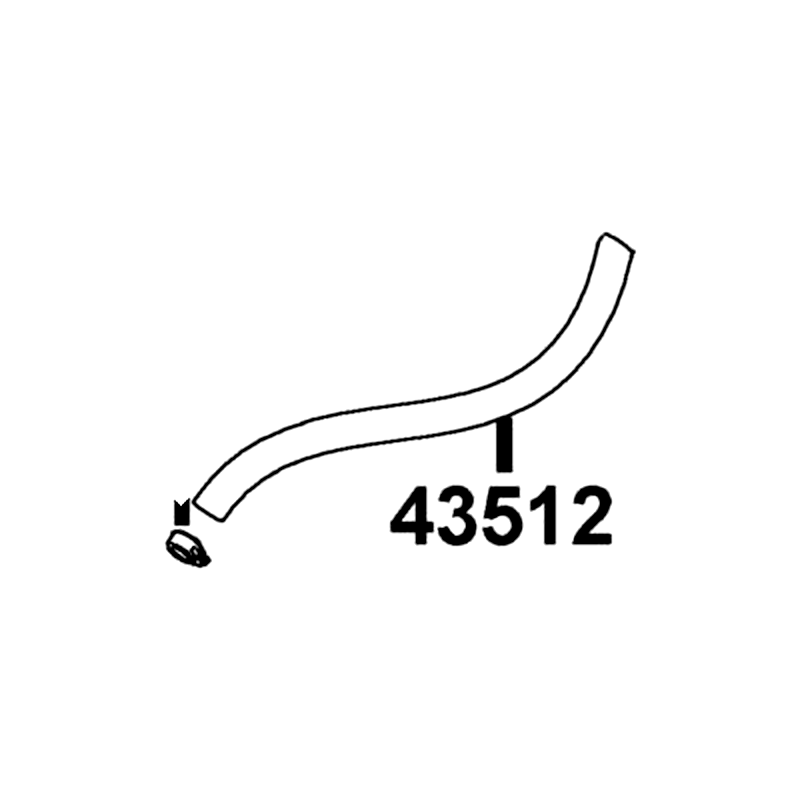 43512-LBA7-M30 HOSE M/C — diagram cutout