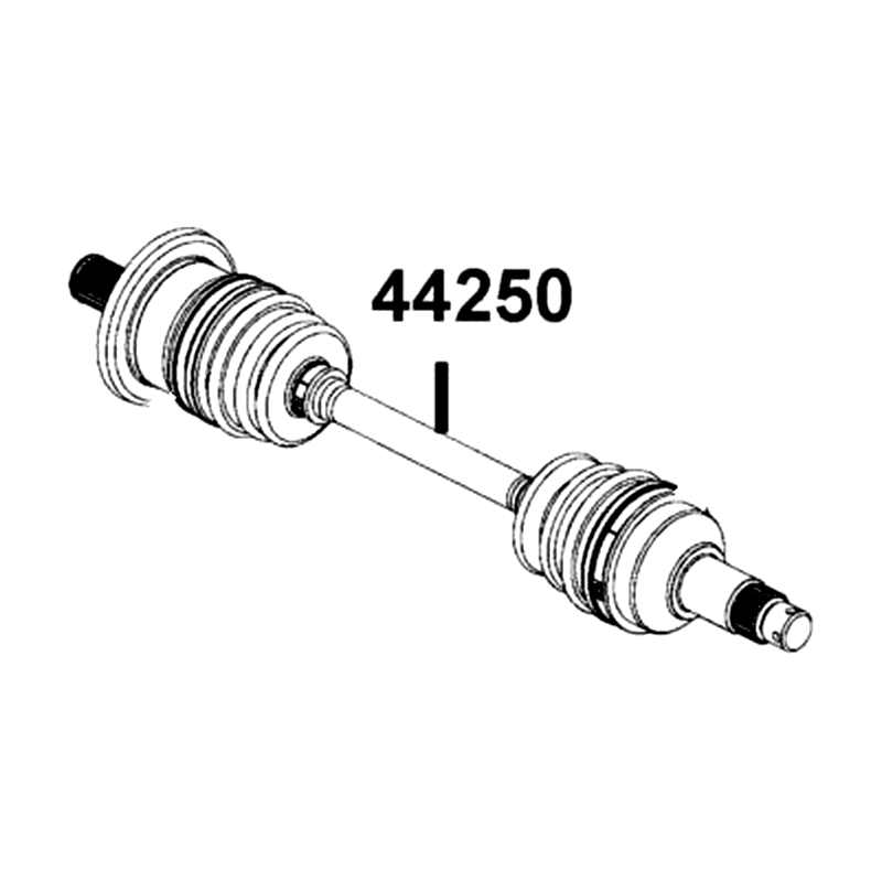 44250-AEB8-M01 HALF SHAFT FRONT-LH — diagram cutout