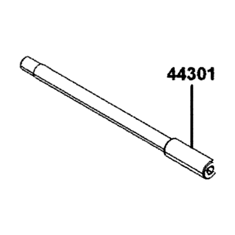 44301-BAA7-E00 AXLE FR WHEEL — diagram cutout