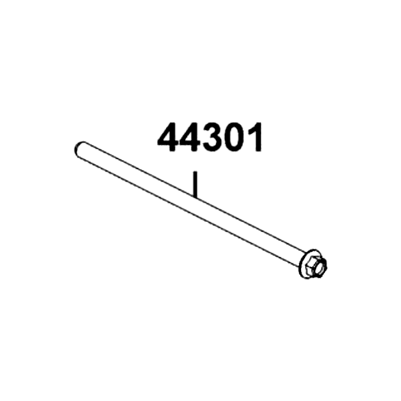 44301-LKE6-900 AXLE FR WHEEL M12*245MM — diagram cutout